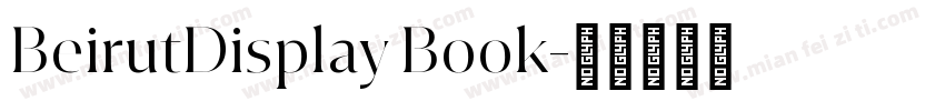 BeirutDisplay Book字体转换